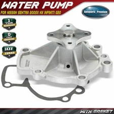 Engine Water Pump with Gasket for Nissan Sentra 200SX NX Infiniti G20 L4 2.0L
