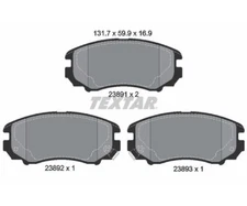 Brake pad set, disc brake Q + Textar 2389101 for Hyundai