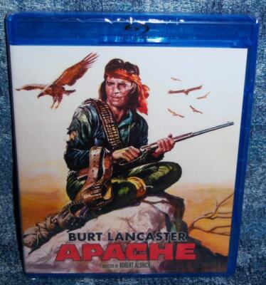 NEW KINO BURT LANCASTER CHARLES BRONSON APACHE WESTERN MOVIE BLU RAY 1954
