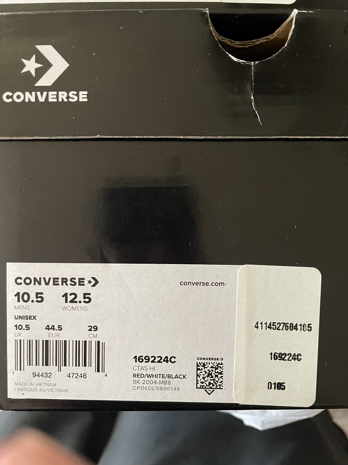 New Converse x Bugs Bunny Chuck Taylor All Star HI Top Size 10.5 Red 169224C  | eBay