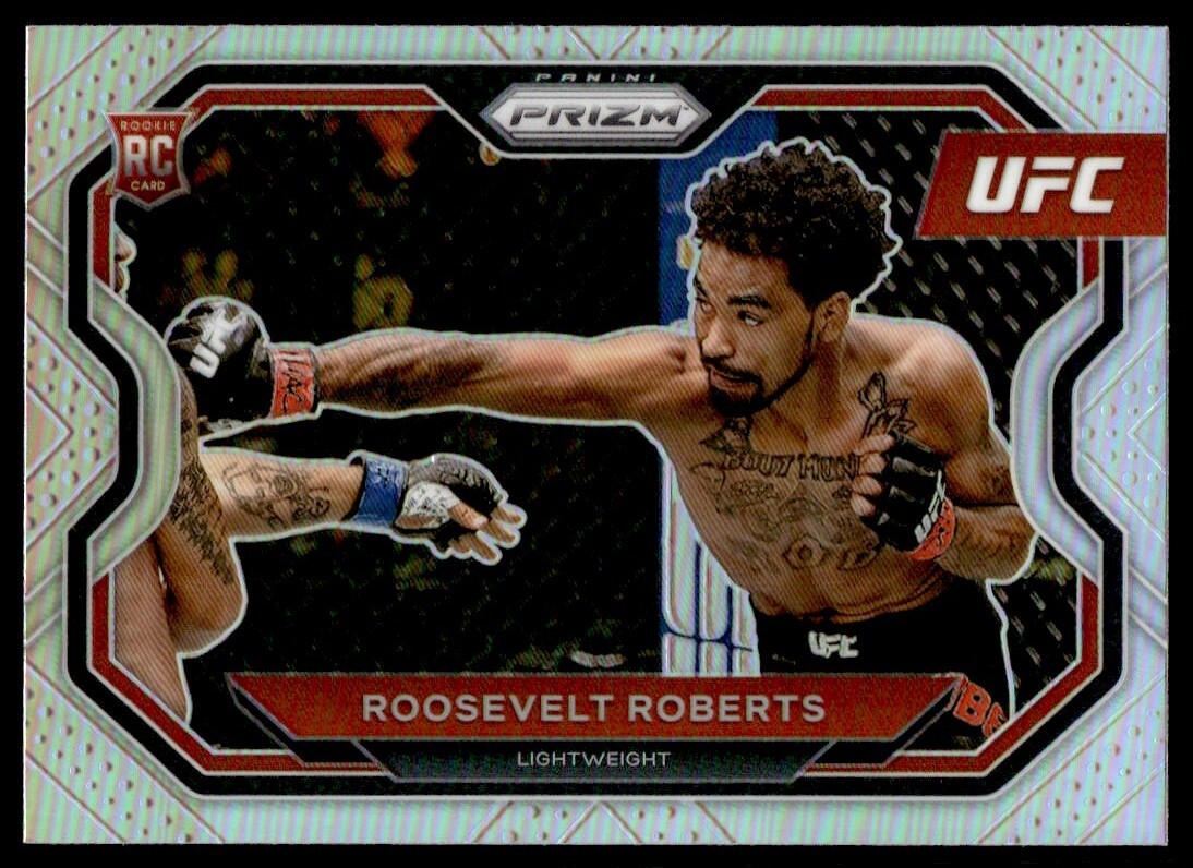 2021 Panini Prizm UFC Silver Roosevelt Roberts Rookie G58 #117
