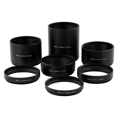 M52-M52 52 mm x 1 Schraubmontage Verlängerungsrohr Adapter Gegenlichtblende 6 8 10 17 27 36 mm