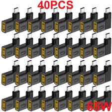 40PC Laptop Charger Converter TO USB Type C PD Power Charging Cable Adapter