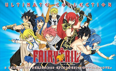 Fairy Tail Ultimate Collection 9 Season TV Series 328 Episodes + 2 movies+9 Ovas