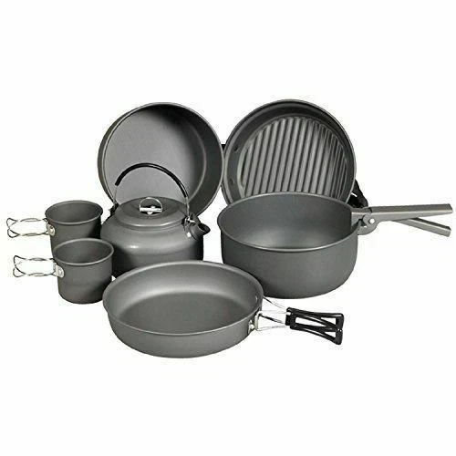 Utensilios de Cocina de Camping NDuR Aluminio Kit de desorden
