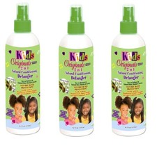 BL Africas Best Kids Originals 2-N-1 Detangler 12oz Pump X 3 Packs