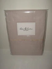 Robert Graham Fine Line S/2 King Pillowcases Biscotto Cotton $175