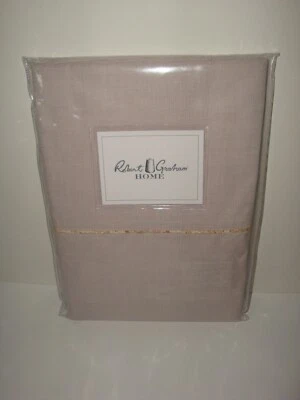 Robert Graham Fine Line S/2 King Pillowcases Biscotto Cotton $175