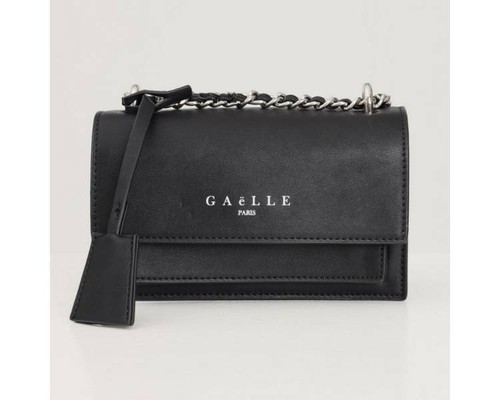 Gaelle Paris Autunno Inverno 19/20 borsa a tracolla nera con stampa logo -  GBDA1011 NERO