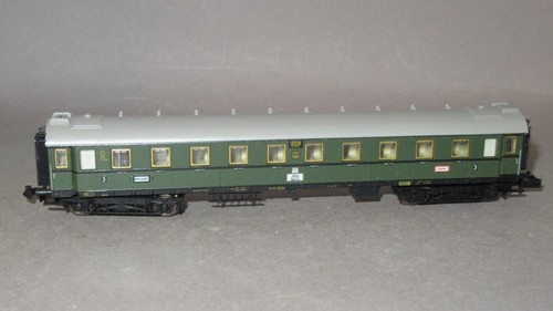N Minitrix Passenger Car 3rd Class DRG with light in original box 3171 - Picture 2 of 5