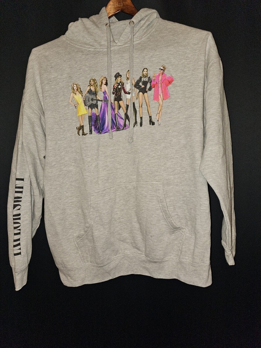 Taylor Swift Grey Eras Hoodie Sweatshirt Size XXL 2XL - Debut to