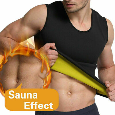Men Sport Neoprene Vest Sauna Ultra thin Hot Sweat Shirt Body Shaper Fat Burner