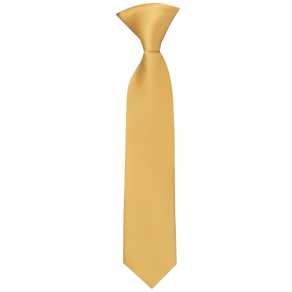 Plain Pre Tied Caramel Satin Boys Tie Age 4-7 Wedding Christening Prom Slim Tie