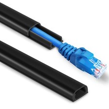 One Cord Cover Wall - 153in Mini Wire Hider Wire Cover for Hiding Speaker Wir...