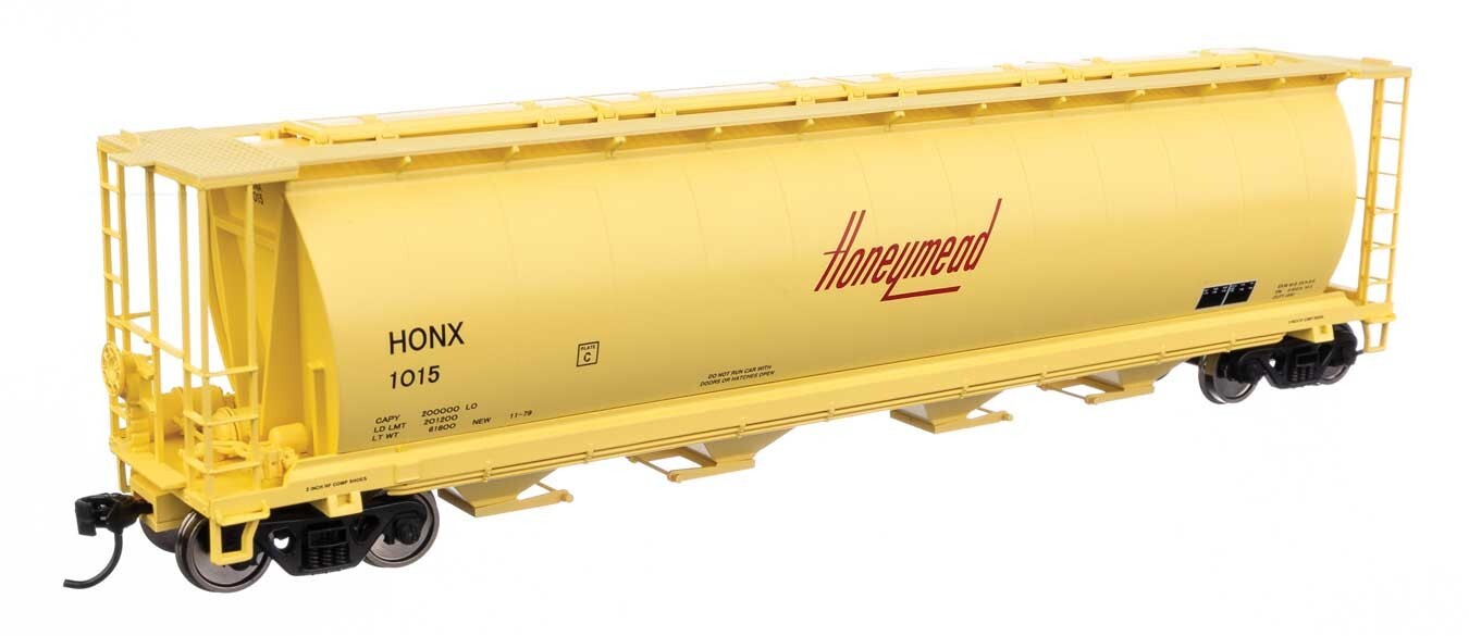 H0 Gauge - Walthers Freight Car Cylindrical Hopper Honeymead - 7897 New