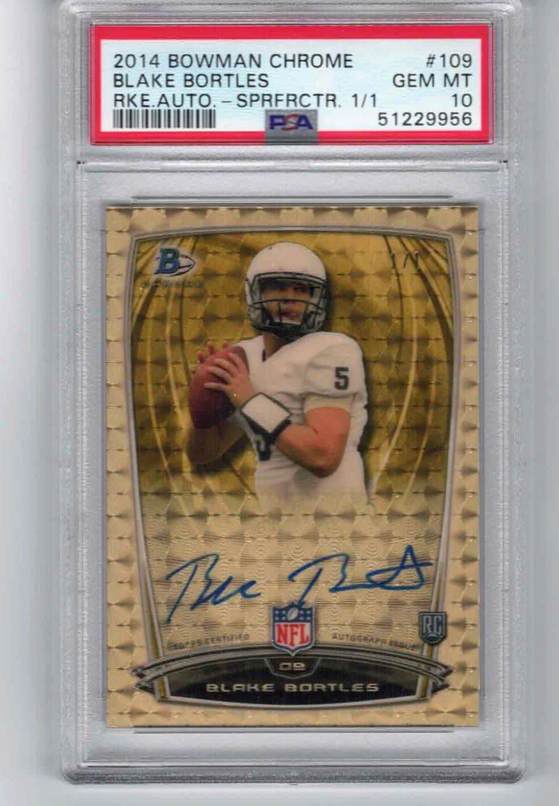 Blake Bortles Bowman Chrome Rookie Autograph #109 Superfractor 1/1