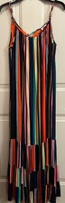 FARM RIO FOR ANTHROPOLOGIE MAXI DRESS SIZE LARGE L POCKETS SUMMER FAST SHIP
