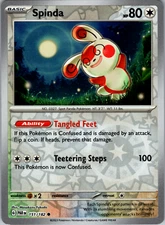 Pokemon - Spinda - 151/182  - Reverse Holo - Paradox Rift  - NM/M