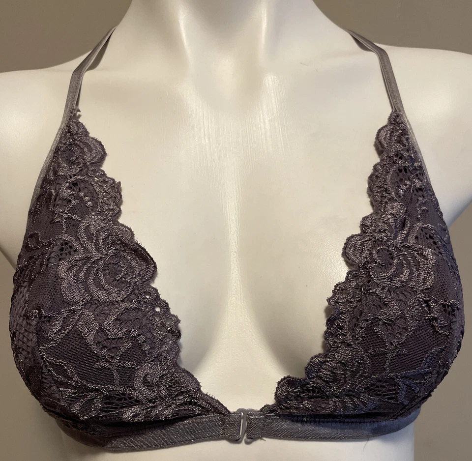 “My Sexy Outfit” Vince Camuto Women’s Purple Lacey Shimmer Panties & Bralette - Image 3 of 4