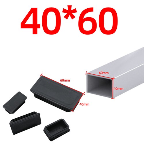 Rechteckig Kunststoff Blindkappen Endkappen Rohr Rohreinsätze Stopfen Spundkastenprofil - Bild 16 von 18