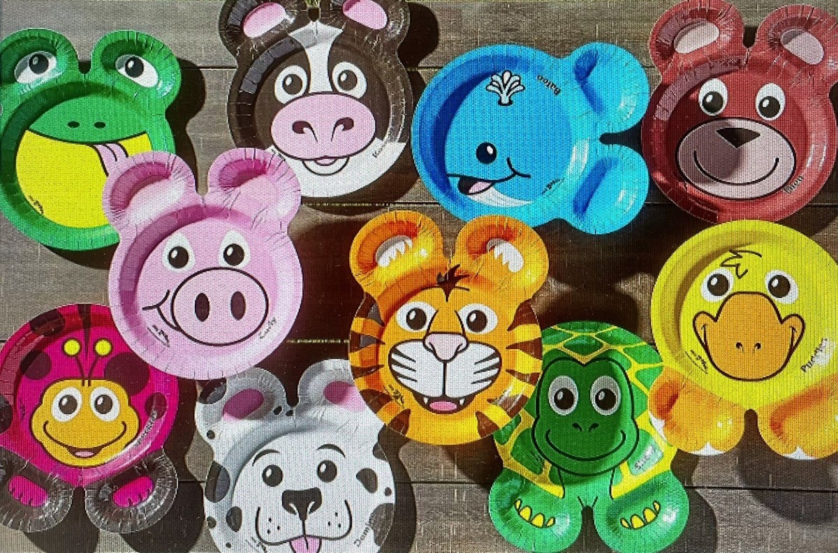 Hefty Zoo Pals Paper Plates 2023 Edition 4 Packs Of 20 Each Party