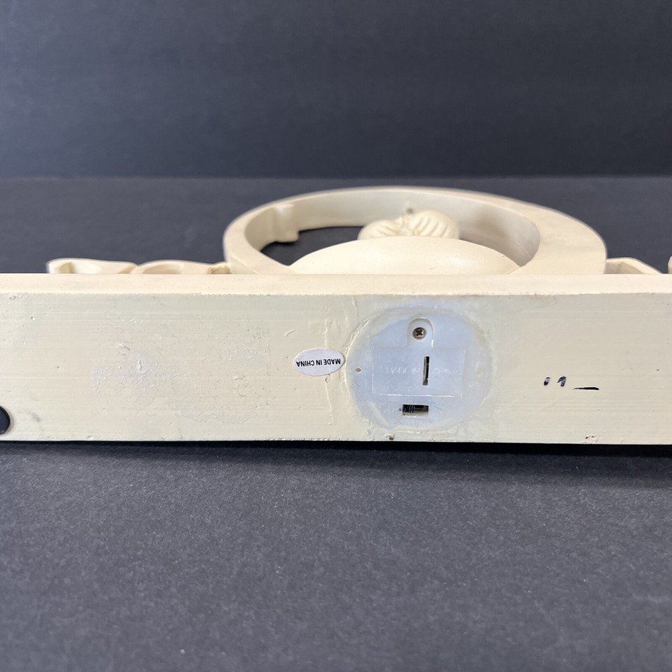 VINTAGE ALABASTER OR HEAVY PLASTER Angel/ HOPE Lighted Plaque eBay