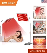 Convenient LED Red Light Therapy Lamp for Health & Beauty - Compact & Effective