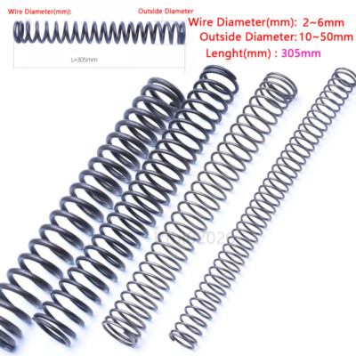 5 Stück Druckfedern – Länge 90 Mm, Drahtdurchmesser 0,5 Mm, Außen-Ø 5 Mm, Elastisch & Verschleißfest