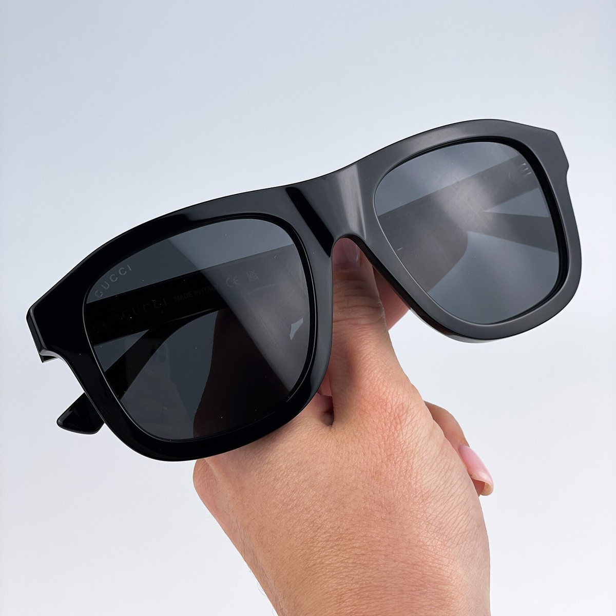 SALE! NEW Gucci GG1316S 001 Black Grey Square Unisex Sunglasses Gucci GG1716S 001 Sunglasses - US main image 4