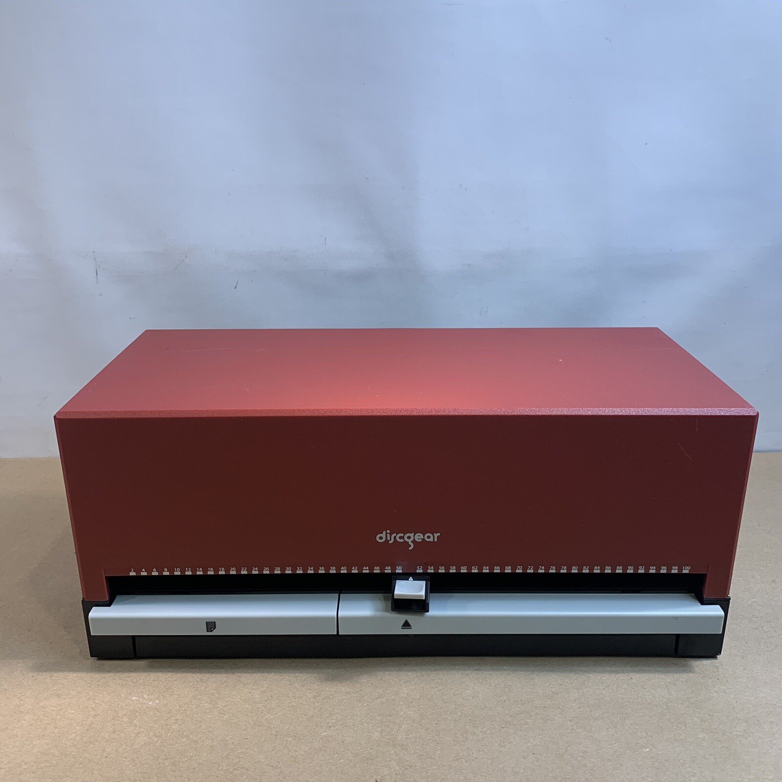 Red DiscGear Selector 100 Disc HOLDER CD DVD BluRay Storage Disc