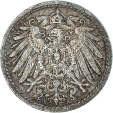 #1337406 M&uuml;nze, Deutschland, 5 Pfennig, 1908