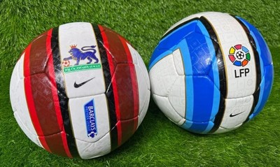 2X Nike T90 LFP & Premier League 2006-2007 Match soccer Balls Size 5