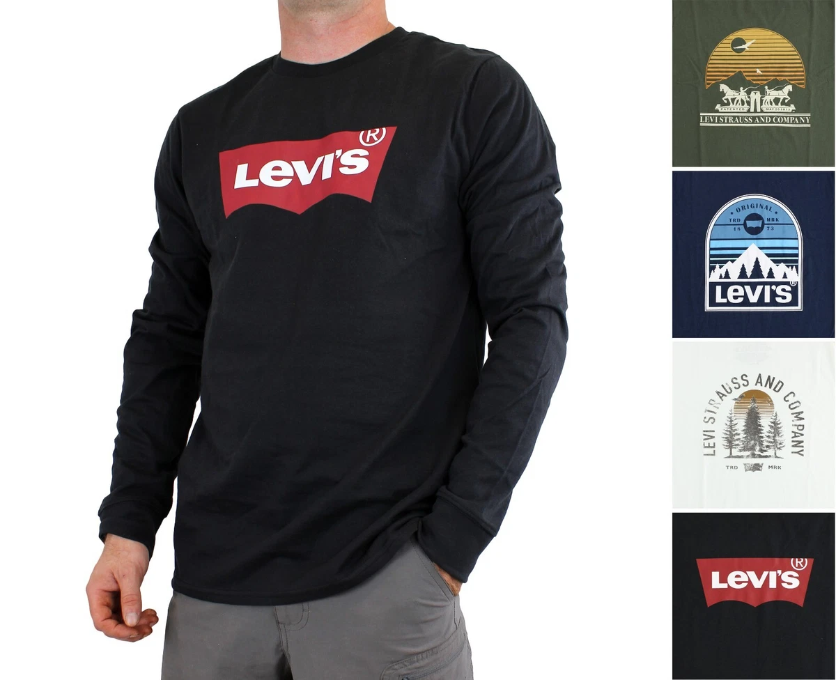 Levi long sleeve hotsell t shirt mens
