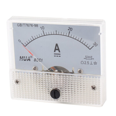 Einbau Amperemeter Einbauinstrument 0-30A DC Messinstrument Analog 85C1