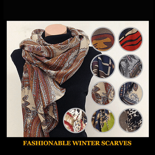 High Quality Soft Material Wide n Long Scarf - Shawl Size Made in Korea -Special - Picture 1 of 34