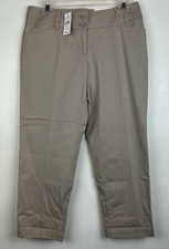 Loft Pants Womens 2 Curvy Crop Khaki Dress Pants Trousers New NWT