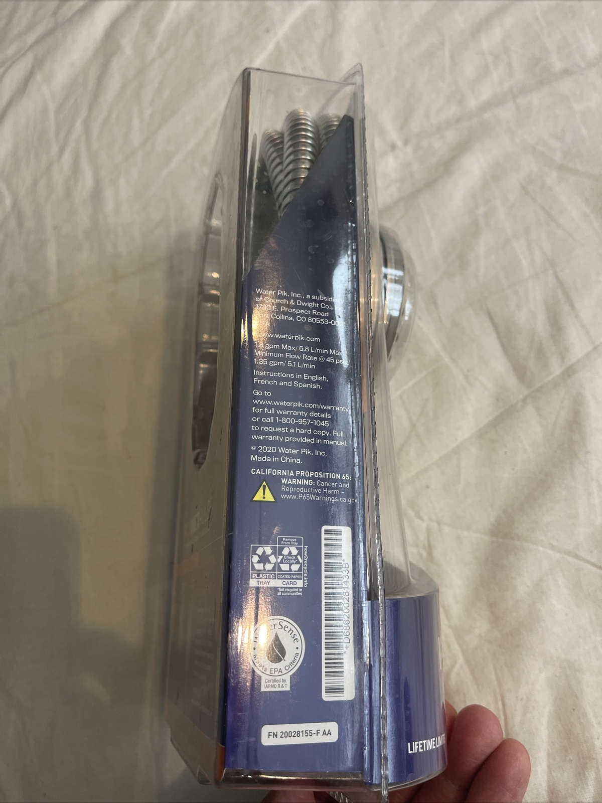 Waterpik PowerPulse 6スプレー ハンドヘルドシャワーヘッドXAU643E 2倍強度マッサージ International Society of Hypertension