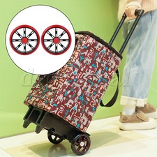 2 Pieces Trolley Wheels 6 Inches Diameter Load Capacity 22-33 Lbs Red