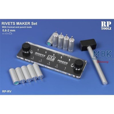 RP TOOLZ RP-RIV Rivets maker set 0,6-2mm / Nieten Werkzeug 0,6-2mm