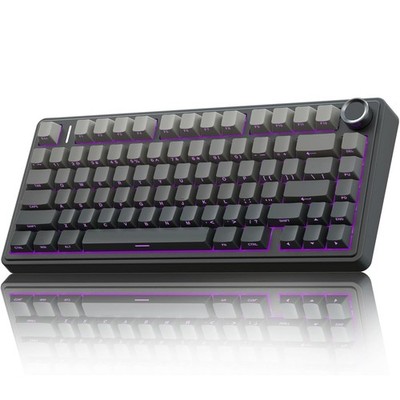 Aula F75 Wireless Mechanical Keyboard, Gradient Grey, Reaper Switch, 80 Key 75%