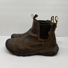 KEEN Boots Mens Size 12 Brown Leather Waterpr...