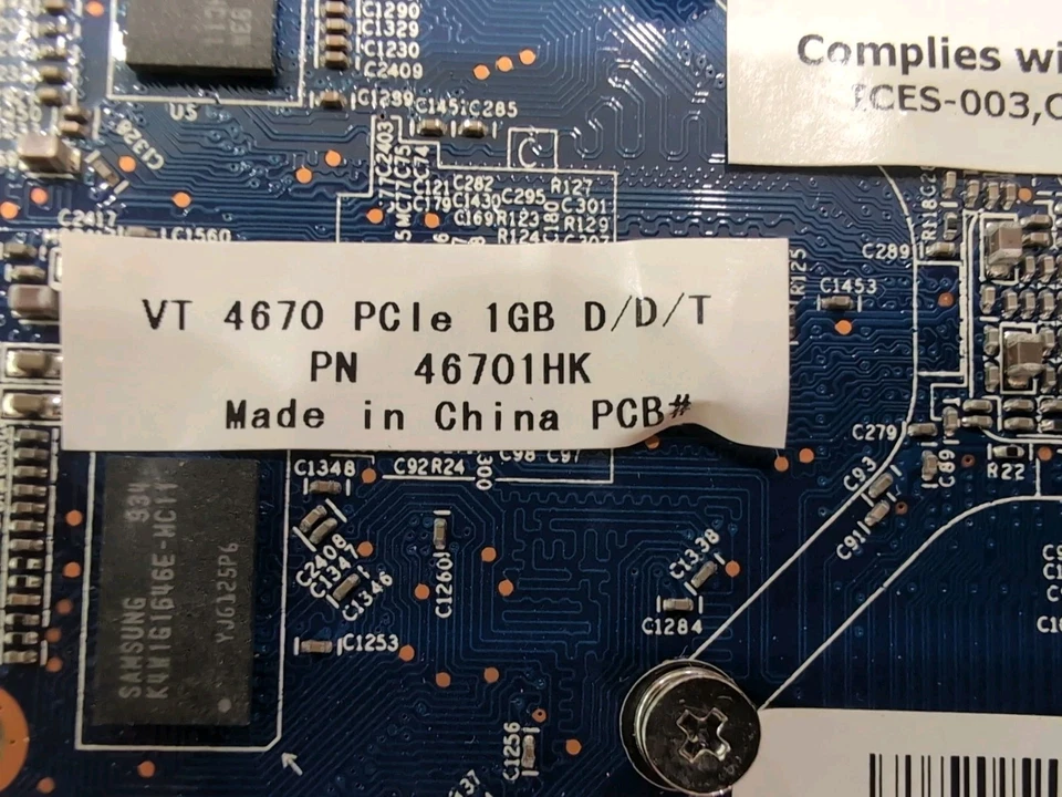 VisionTek VT4670 PCIe 1GB D/D/T graphics card - Image 4 of 4