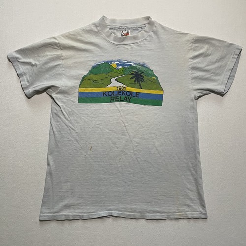 Camicia Hawaii Vintage Uomo Grande Kolecole Relay Tropic Striders Running Club Anni 80