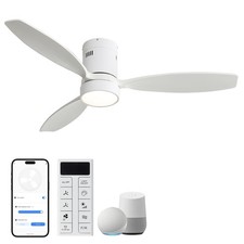 Smart Remote Ceiling Fans With Integrated LED Work With APP/Phone/Voice Control