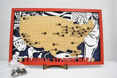 Baseball Stadium  Travel Map Tracker Checklist