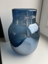 Next Blue Glass Vase, 23cm High