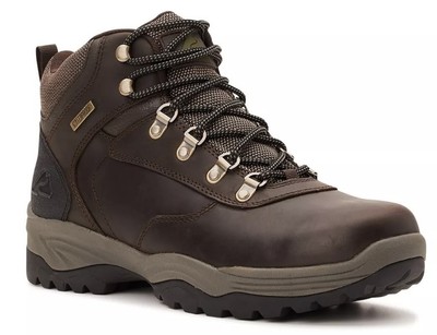 OZARK TRAIL Brown Leather Free Edge Hiker Boots-Waterproof Foam Comfort 12 New