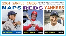 Gehrig Bench Jackson 1964 Style Salesman Sample Panel Custom Made Art Card