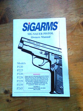 owners manual SIG SAUER p220 p225 p226 p228 p229 p239 p245