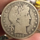 1900 Barber Half Dollar O Mint Mark Silver New Orleans Coin